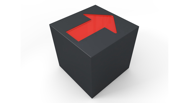 黒いボックス｜赤い矢印｜アイコン的 - イラスト / 3Dレンダリング / 無料 / ダウンロード / 写真 / 3DCG