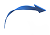 Twisted arrow ｜ Blue color ｜ Gradation ―― 3D illustration ｜ Free material ｜ Download