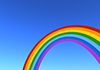 Blue Sky ｜ Rainbow ―― 3D Illustration ｜ Free Material ｜ Download