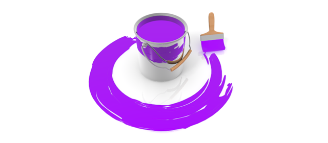 紫色ペンキ - イラスト / 3Dレンダリング / 無料 / ダウンロード / 写真 / 3DCG