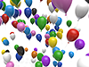 Balloons ―― 3D illustrations ｜ Free materials ｜ Download