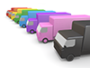 Vehicles ｜ Trucks ―― 3D Illustrations ｜ Free Materials ｜ Download