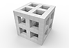 Cube ｜ Gap ｜ Hole ―― 3D Illustration ｜ Free Material ｜ Download
