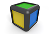 Green ｜ Yellow ｜ Blue ｜ Cube ―― 3D Illustration ｜ Free Material ｜ Download