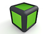 Cube ｜ Green ―― 3D Illustration ｜ Free Material ｜ Download