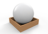White ｜ Ball ―― 3D Illustration ｜ Free Material ｜ Download