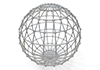 Spherical ｜ Mesh mesh ―― 3D illustration ｜ Free material ｜ Download